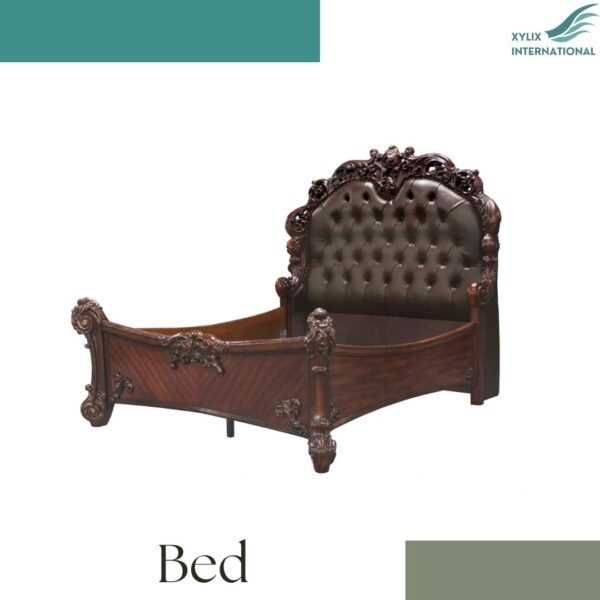 King Size Hand Carved Bed