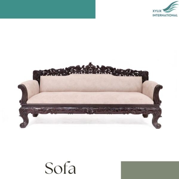 Xylix Hand Carved Wooden Sofa