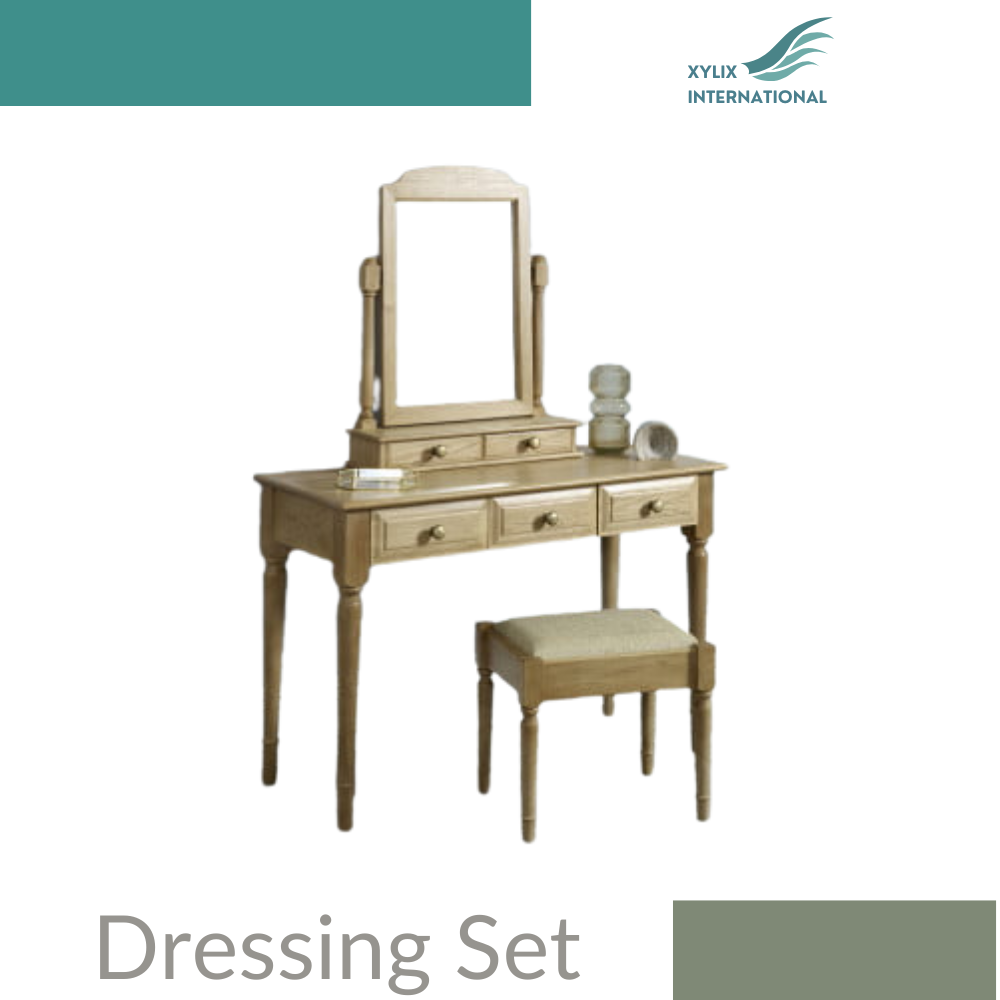 Wooden Dressing Table Set